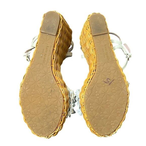 Kate Spade New York Fiori Platform Wedges Womens Sandals Size EU 37.5 / US 7B - Picture 7 of 10